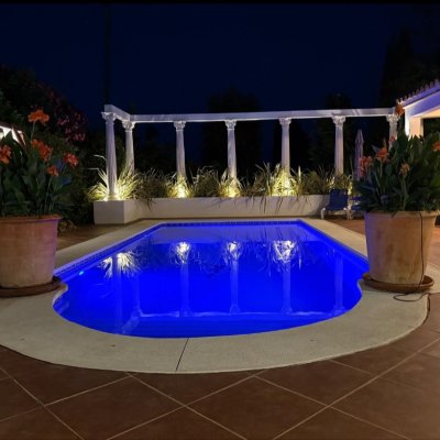 Pool at night