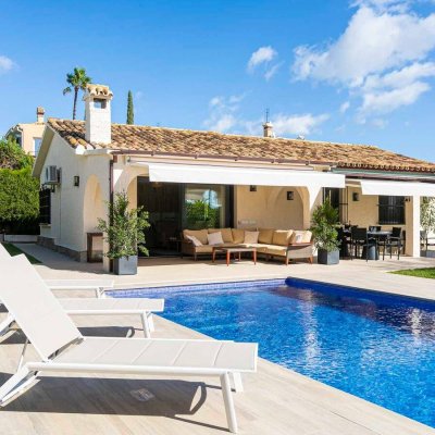 Front of  villa