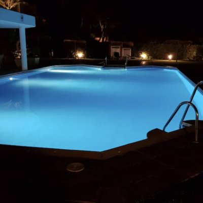 Duplex - Pool at night